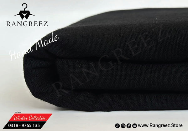 Black Woolen Fabric